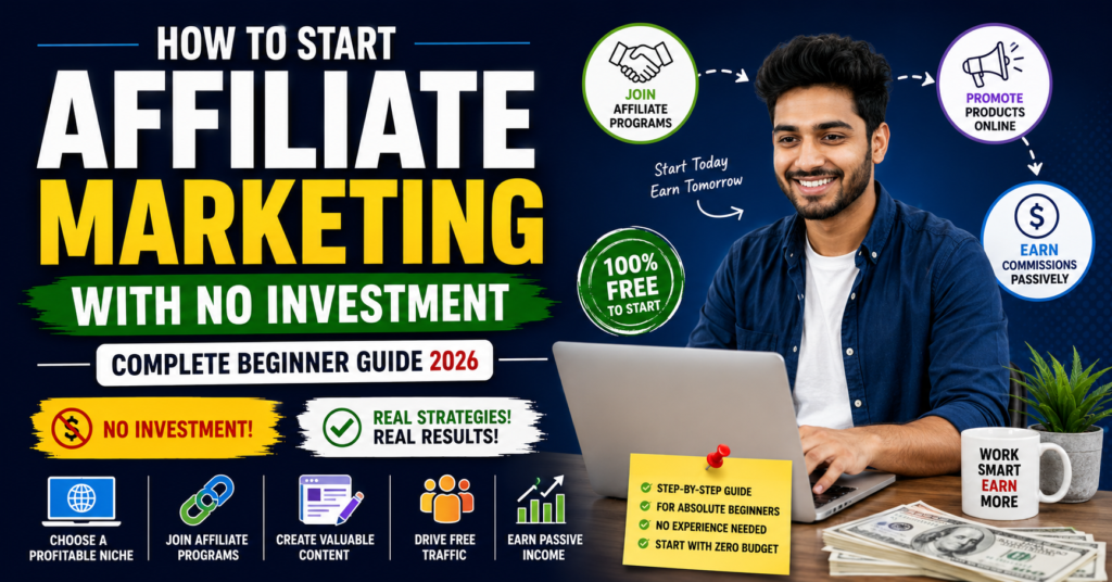 How to Start Affiliate Marketing with No Investment