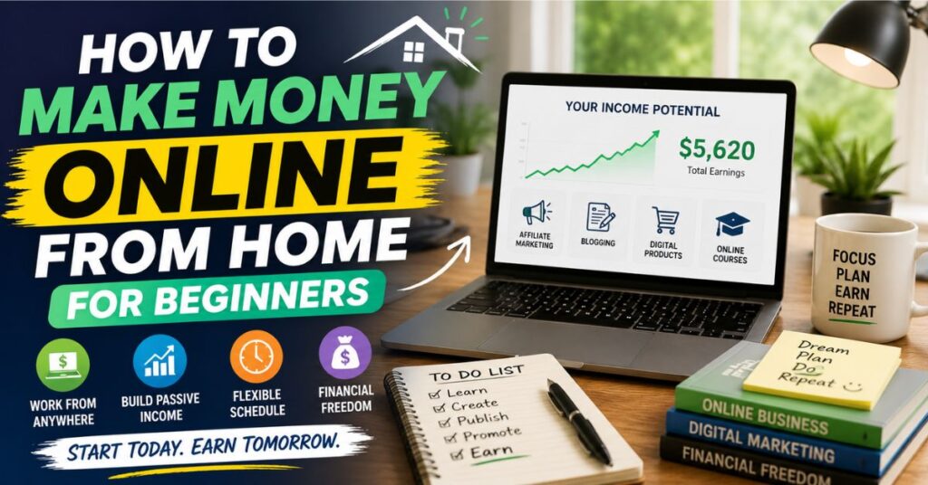 How to Make Money Online From Home for Beginners